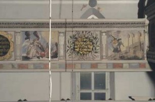 Leubnitz-Neuostra, Kirche, Inneres, obere Empore, Teilansicht von der oberen Nord-Empore