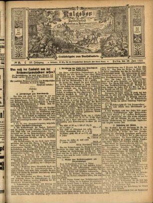 Ausgabe vom Sonntag, den 29. Juni 1913.