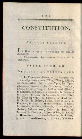 Constitution = Staats-Verfassung