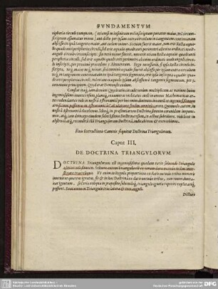 Caput III. De Doctrina Triangulorum.