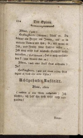 Achtzehnter Auftritt. Blunt, allein.