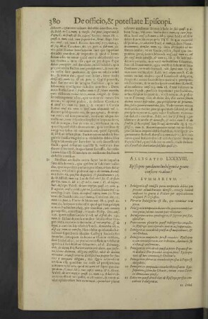Allegatio LXXXVIII. - XCVI.