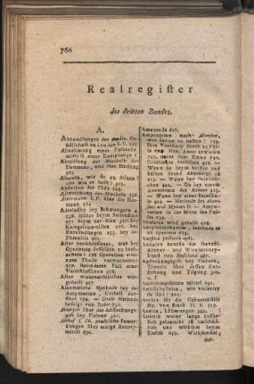 Realregister des dritten Bandes