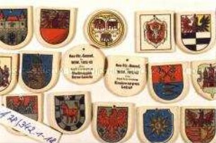 WHW-Abzeichen, Kreis- und Stadtwappen der Mark Brandenburg, Straßensammlung im Gau Mark Brandenburg vom Januar 1943