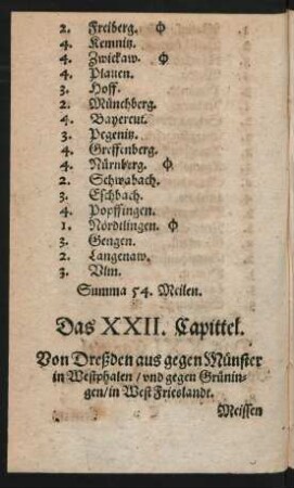 Das XXII. Capittel.