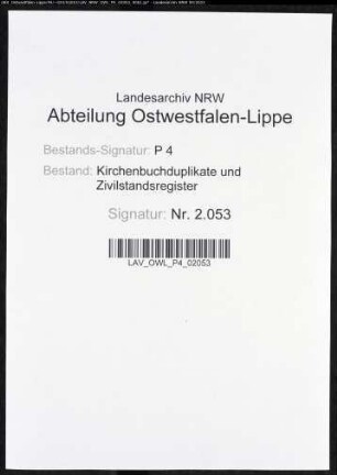 Kirchenbuchduplikate der evangelisch-reformierten Gemeinde Altena (GHT 1848-1863). (Gemeinde: Altena, evangelisch-reformierte Gemeinde)