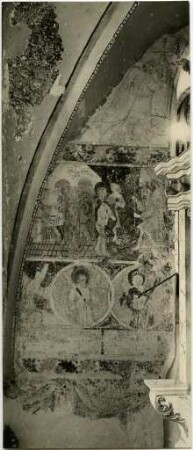 Wandmalerei in der Zeilenkapelle Sankt Sebastian