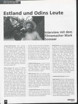 Estland und Odins Leute. Interview mit dem Filmemacher Mark Soosaar