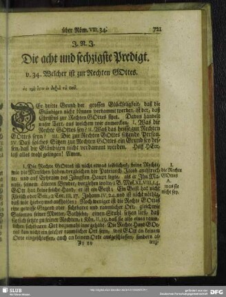 Die acht und sechzigste Predigt