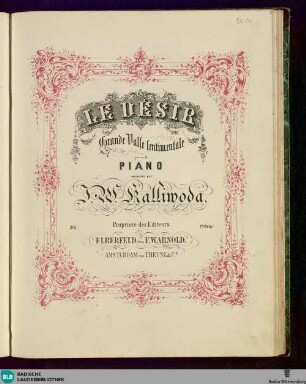 Le desir : grande valse sentimentale pour le piano