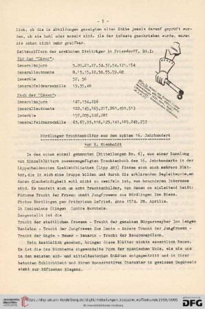 8: Nördlinger Trachtenbilder aus dem späten 16. Jahrhundert