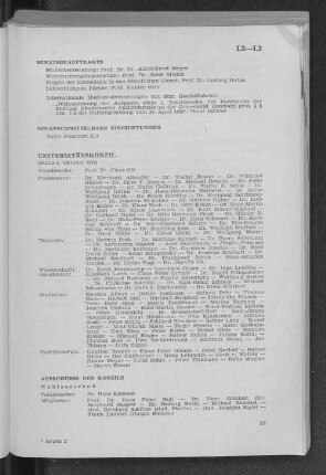 I.3 Universitätskonzil