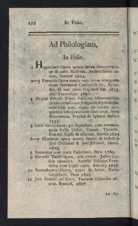 122-142, Ad Philologiam - Lexica & Grammatici
