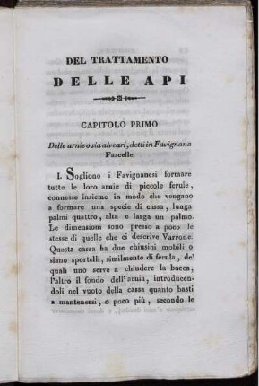 Capitolo Primo.