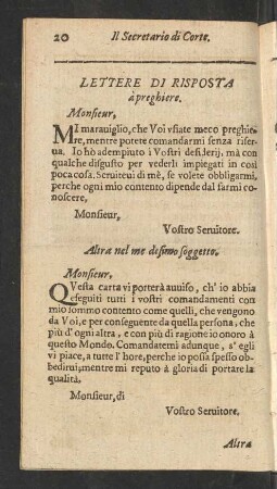 Lettere Di Risposta à preghiere.