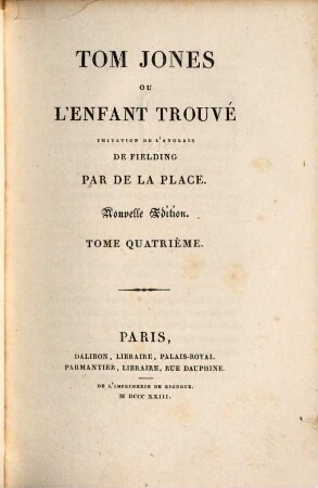 Tom Jones ou l'enfant trouvé, 4