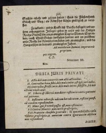 Dubia Juris Privati