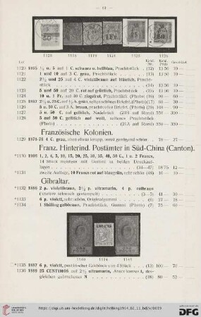 Franz. Hinterind. Postämter in Süd-China (Canton) (Nr. 1130-1131)