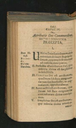 Caput IV. De Attributis Dei Communibus.