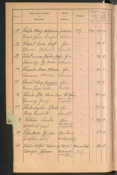 Standesamtsbuch der Stadt Aschaffenburg: Register Eheschließungen 1927 - 1929