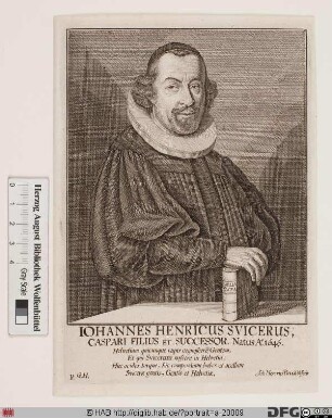 Bildnis Johann Heinrich Schweizer (lat. Svicerus)