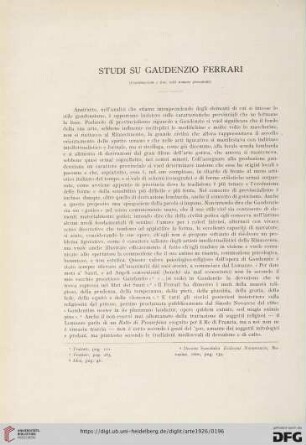 29: Studi su Gaudenzio Ferrari [2]