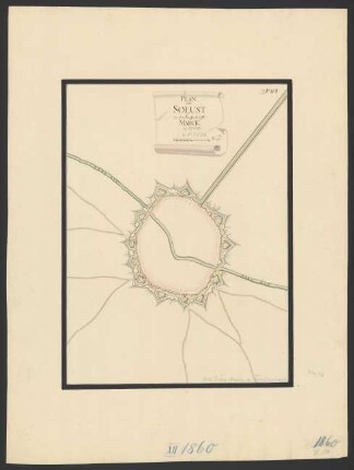Plan von Soeust in der Graffschaft Marck
