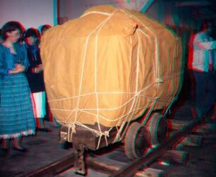 Goslar, Mönchehaus-Mus., letzter Hunt v. Rammelsberg, verhüllt v. Christo, 1988