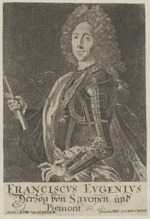 Bildnis von Franciscvs Evgenivs, Herzog von Savoyen
