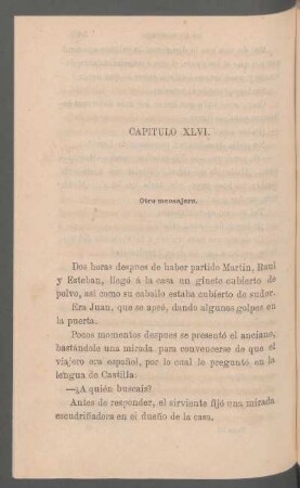 Capítulo XLVI. - Otro mensajero.