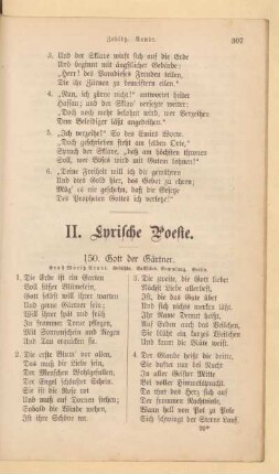 II. Lyrische Poesie