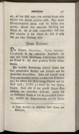 Vom Tripper.