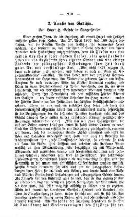 Amalie von Gallitzin : Pädagogische Mitteilungen