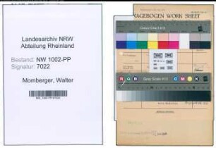 Entnazifizierung Walter Momberger , geb. 05.07.1902 ()