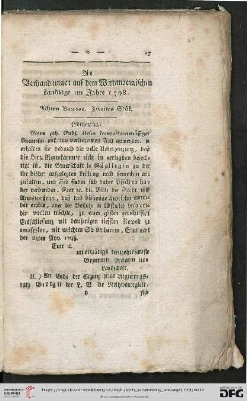 Achten Bandes Zweites Stük