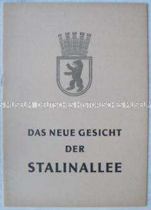 Illustrierte Dokumentation der Preisvergabe im Architektenwettbewerb zur Gestaltung der Stalinallee Berlin