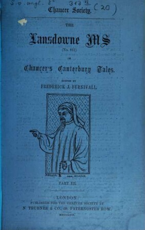 The Lansdowne ms of Chaucer's Canterbury tales, 3