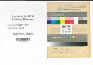 Entnazifizierung August Stallmann , geb. 02.07.1896 (Polizist)