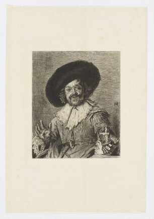 Fröhlicher Trinker