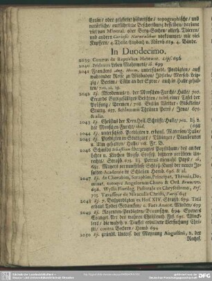 [Libri] In Duodecimo