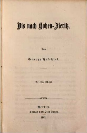 Bis nach Hohen-Zieritz, 3. Theil