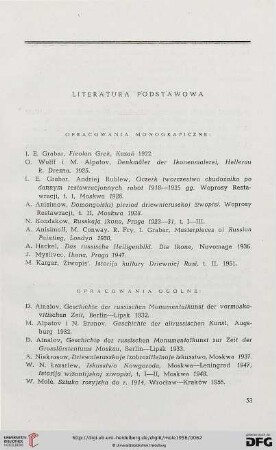 Literatura podstawowa