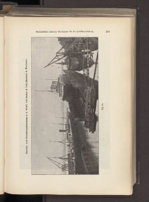 Derrick- und Portalwippdrehkran a. d. Werft von Blohm & Voß (Bechem & Keetman).