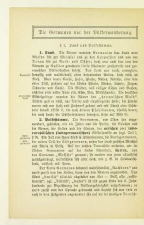 Die Germanen vor der Völkerwanderung