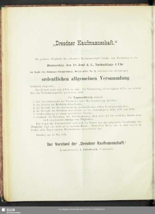 „Dresdner Kaufmannschaft“