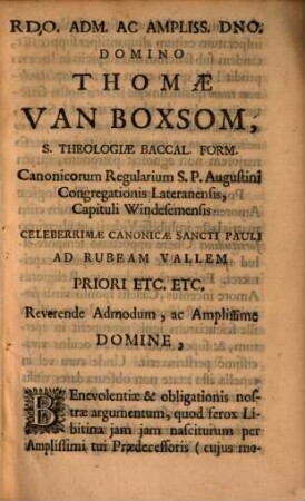 Theses theol. de sacramentis in genere et in specie