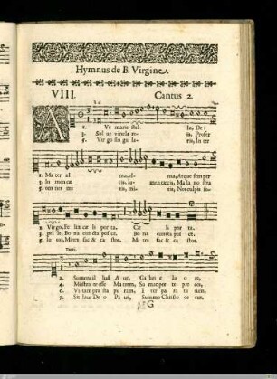 Hymnus de Beatissima Virgine.
