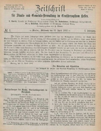 12. April 1882-28. März 1883 = No. 1-24
