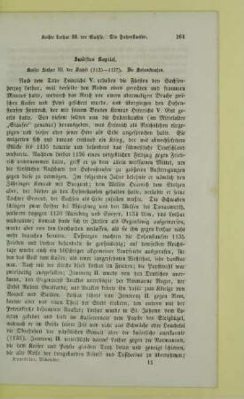 Zwölftes Kapitel. Kaiser Lothar III. der Sachse (1125 - 1137). Die Hohenstaufen
