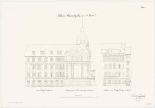 Polizeidienstgebäude, Kassel: Ansichten 1:100